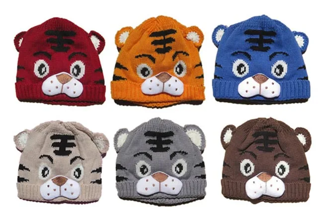 

Pudcoco Crochet Knitting Tiger Cap 2018 Spring Autumn Children Knitted Hat Baby Warm Caps Fashion Kids Beanies Girl Boy Caps