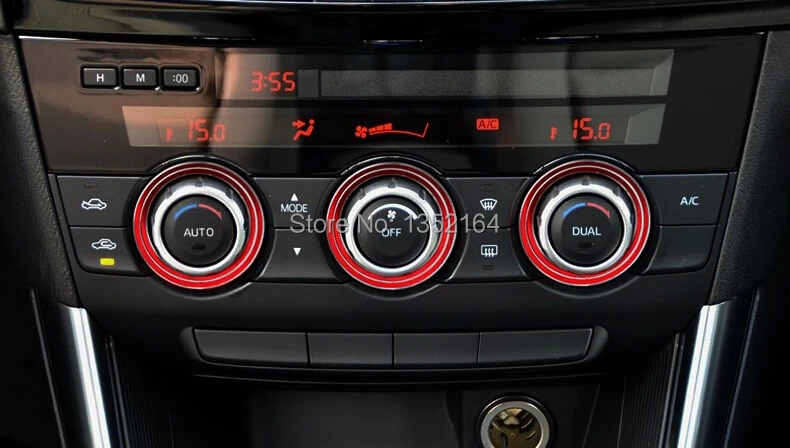 Для Mazda CX-5 автомобиля Кондиционер тепловой контроль переключатель планки, автомобильные аксессуары, 3 шт./лот, тюнинг автомобилей