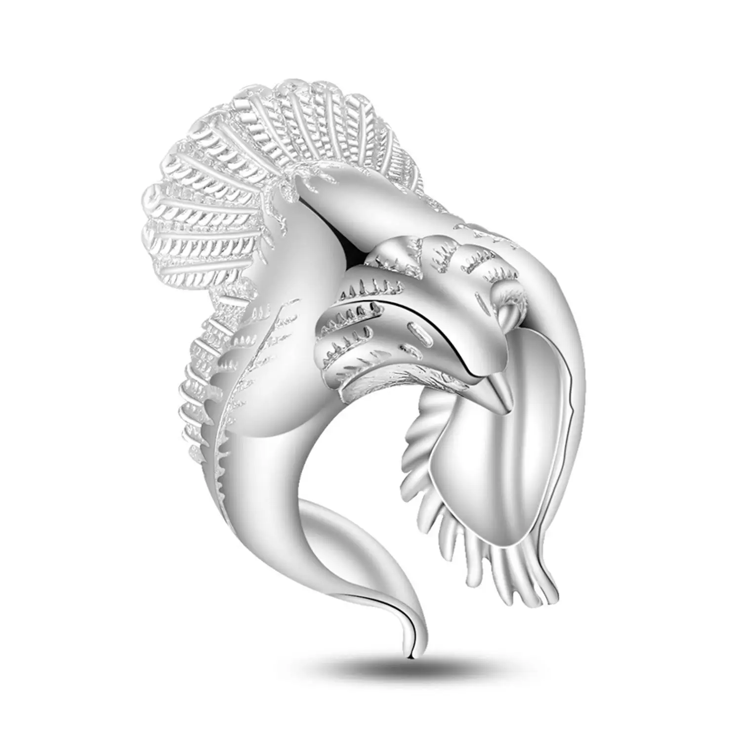 

New Carved Casual Fashion Wings Wedding Jewelry Open Eagle Ring Charm