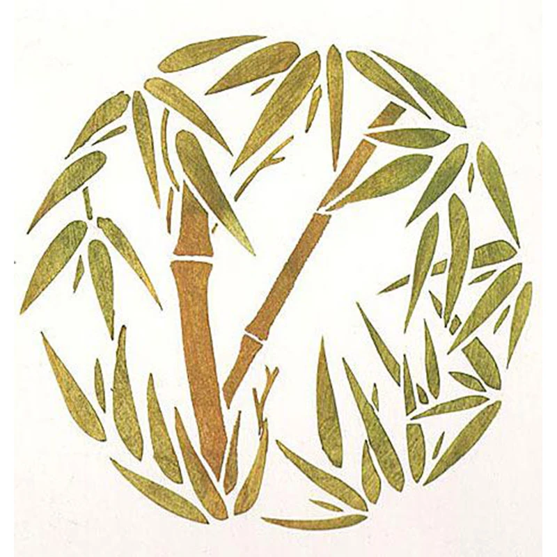 Bamboo Forest Plastic Stencil For Diy Scrapbooking Embossing Drawing Paper Cards Decorative Handmade Crafts Templates New 18 Embellishments Aliexpress