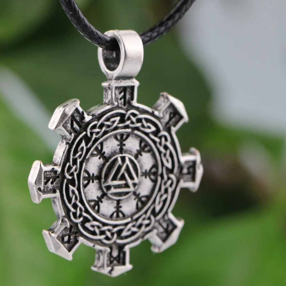 1 шт Valknut ожерелье с подвеской в форме руны Викинг один кулон Odin символ викинга