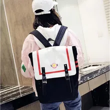 Japan Anime Cardcaptor Sakura Navy Style Students School Bag Lady Girl Cute Backpack Embroidery High Capacity