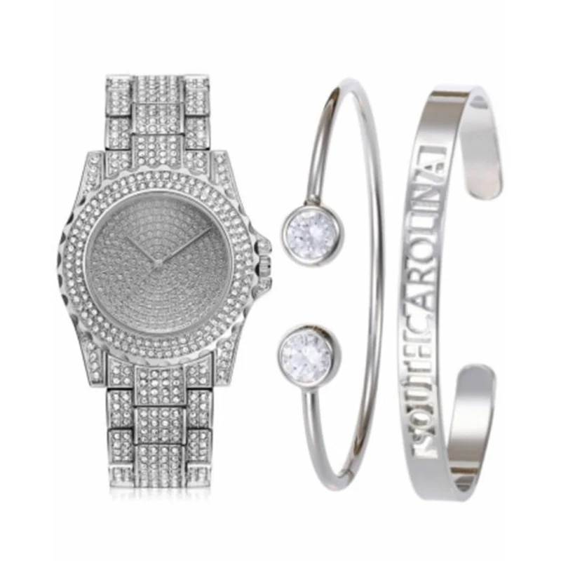 

Top Brand Silver Luxury Women Dress Watch Rhinestone Ceramic Crystal Quartz Watches Magic Women Wrist Watch Female montre homme