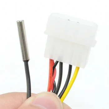 

Oil Display Meter Temperature Gauge 9-12v 4.8cm*2.8cm*1.7cm Water-proof Car Motorcycle Thermometer Charge