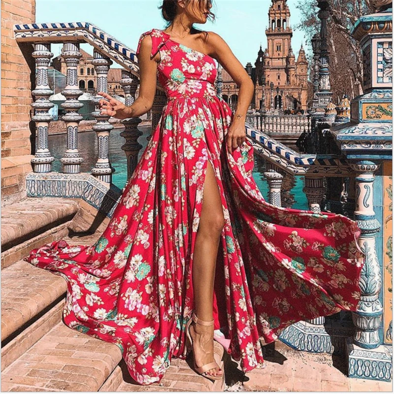 

Plus Size XL Women Retro Dress 50s 60s Vintage Rockabilly Swing feminino vestidos Fashion shoulder print Dress