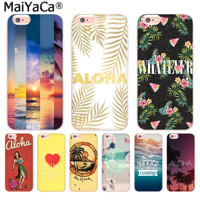 

MaiYaCa Aloha Summer Stripes Fashion Fun Dynamic phone case for iphone 11 pro 8 7 66S Plus X 10 5S SE XR XS XS MAX