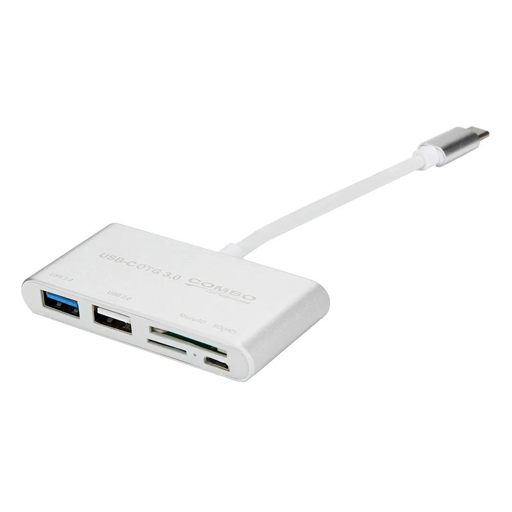 5 в 1 USB C концентратор Тип C SD TF кардридер USB 3,0 хабы с микро USB порт питания Sup порт ing несколько форматов карт 63