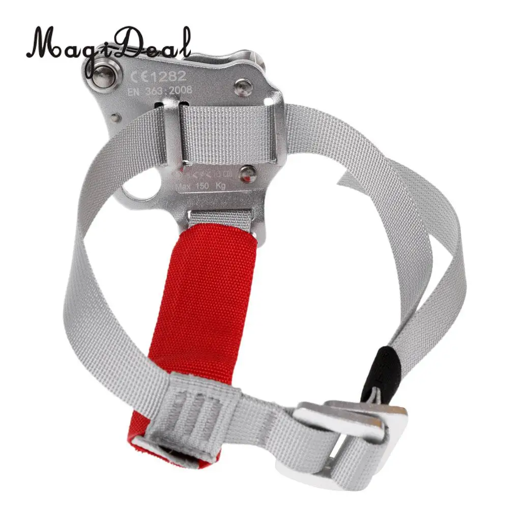 MagiDeal 2 Pieces / Set Climbing Right Left Foot Ascender Riser with Roller Bearings for Rock Tree Climbing Mountaineer Accesso