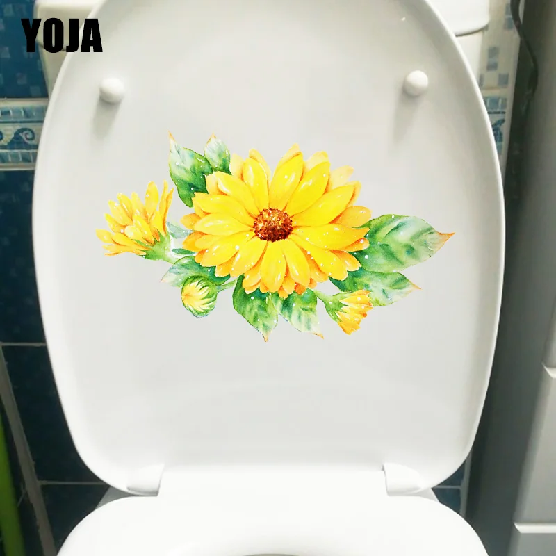 YOJA 22 6*13 4 см акварельные растения Мультяшные цветы модные наклейки на стену для