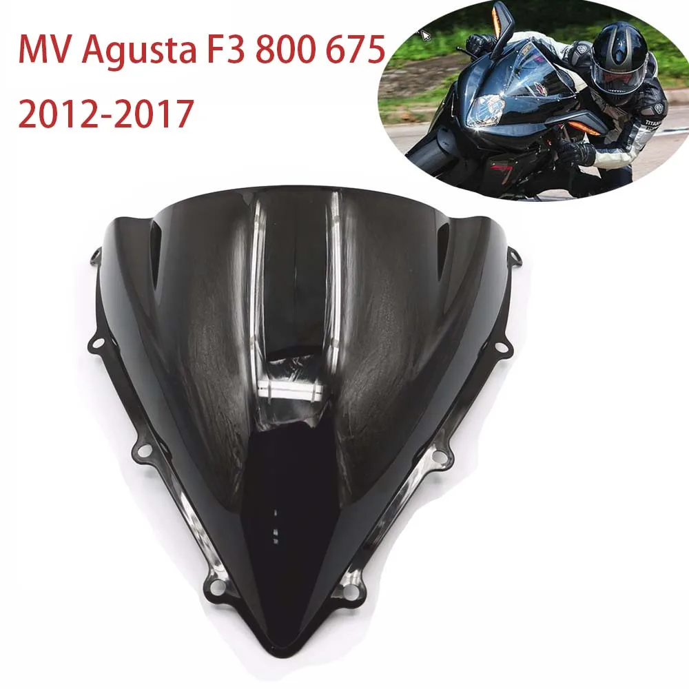 Windscreen Windshield For MV Agusta F3 800 675 2012-2017 13 Wind Screen Clear