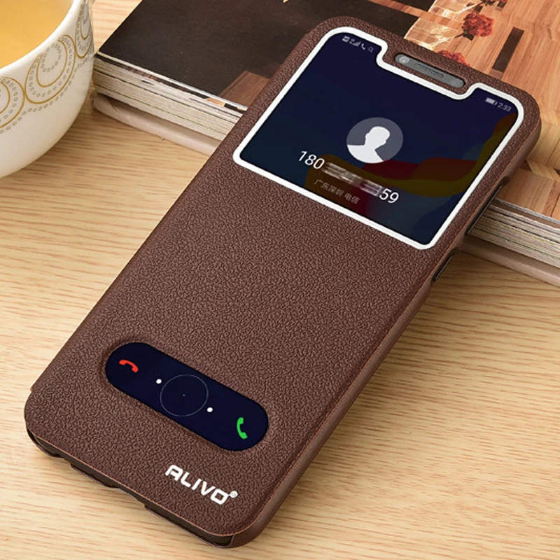 

B Honor Play Case For Huawei Honor Play COR-L29 Case Flip PU Leather Case For Huawei Honor 6A 9 10 8C Case Cover Luxury View