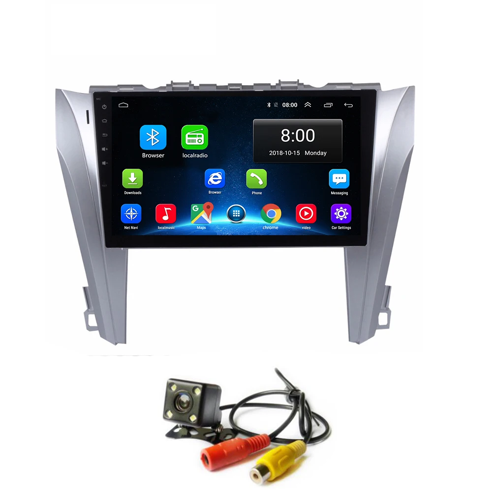 

Android 8.1 Head Unit Car GPS Navi for Toyota Camry 2015 Stereo Car Radio Head Device RDS Video Player with Wifi Bluetooth Map