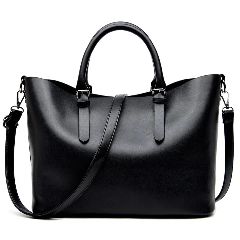 

Bolso Mujer Negro 2018 Fashion Hobos Women Bag Ladies Brand Leather Handbags Spring Casual Tote Bag Big Shoulder Bags For Woman