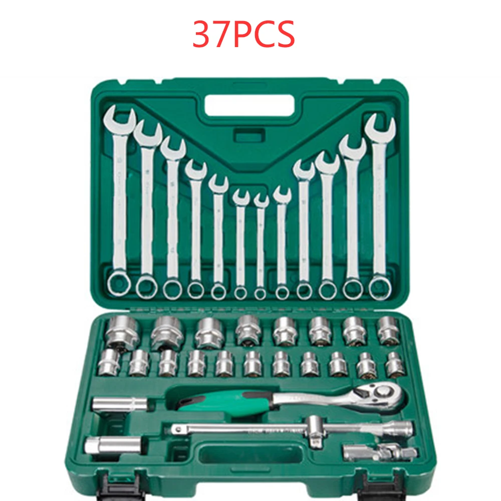 

37PCS Ratchet Wrench Set Wrench Combination Set Torque Wrench Set Car Tools Set of Keys for Car Repair