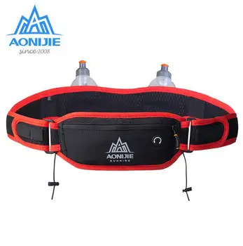 

AONIJIE Marathon Jogging Marathon Running Waist Bag Hydration Belt Bottle Phone Holder With 170ml Water Bottles