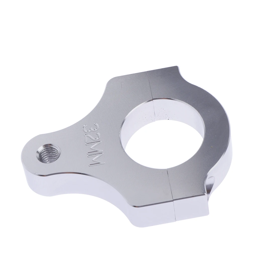 Steering Damper Stabilizer Clamp Mounting Adapter Bracket Fits Around the Fork Leg of The Bike Aluminum
