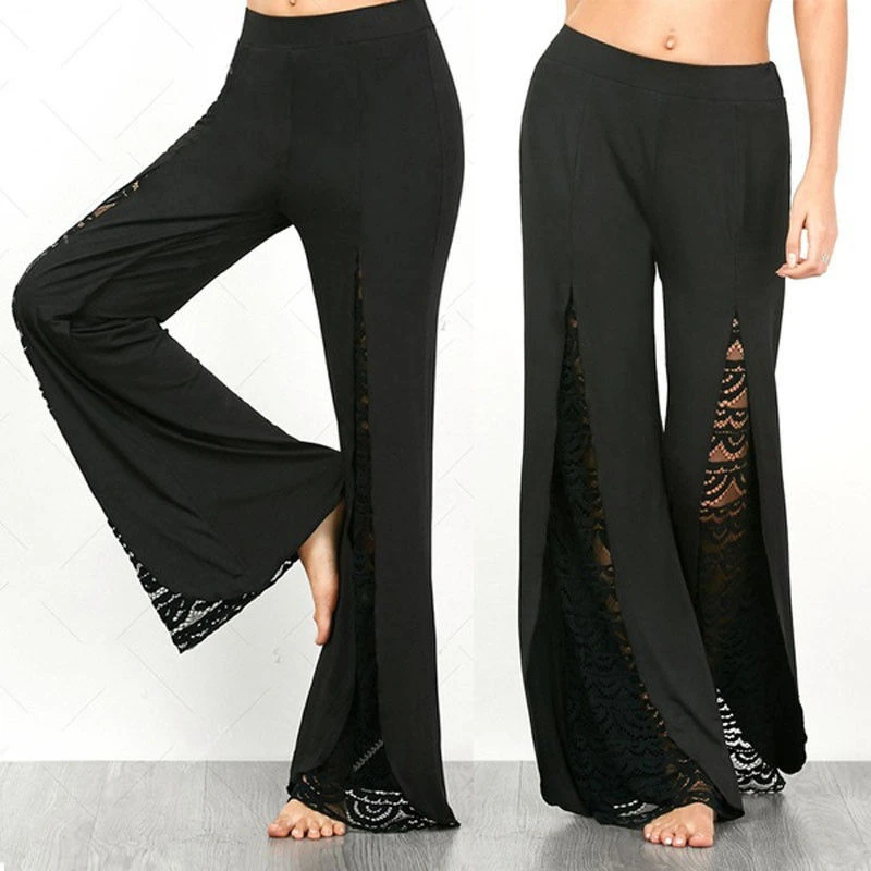 plus size lace palazzo pants