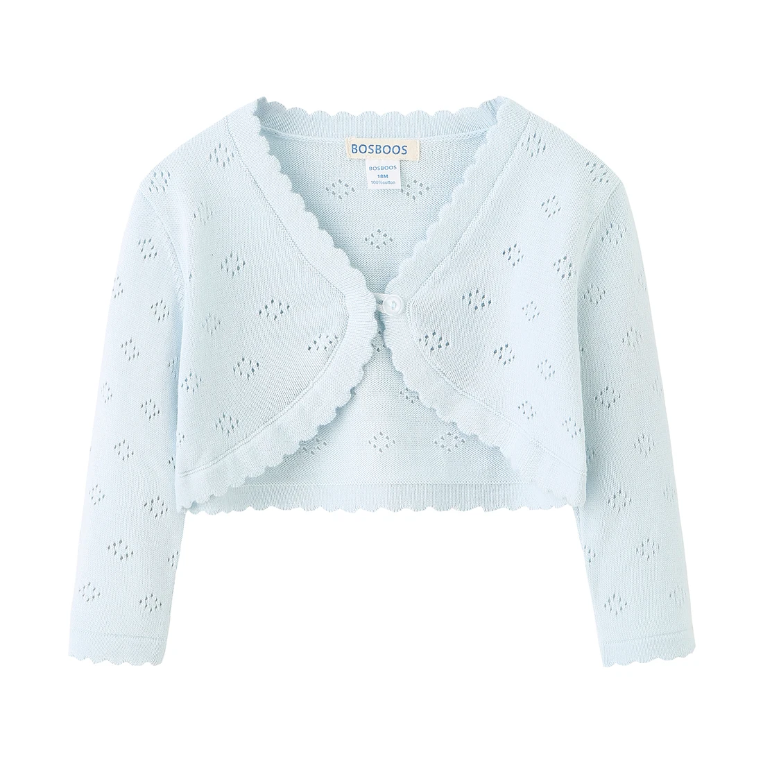 Light Blue Bolero Girls Bolero Cardigan BOSBOOS Little Girls Long