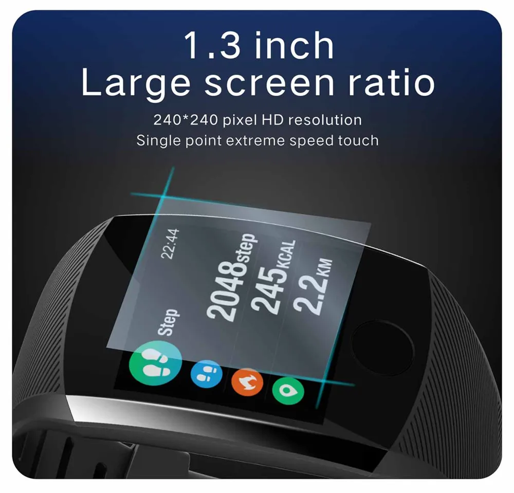 Q11 Супер долгий режим ожидания Смарт часы кровяное давление монитор сердечного ритма фитнес-браслет часы для мужчин и женщин Smartwatch PK Q9