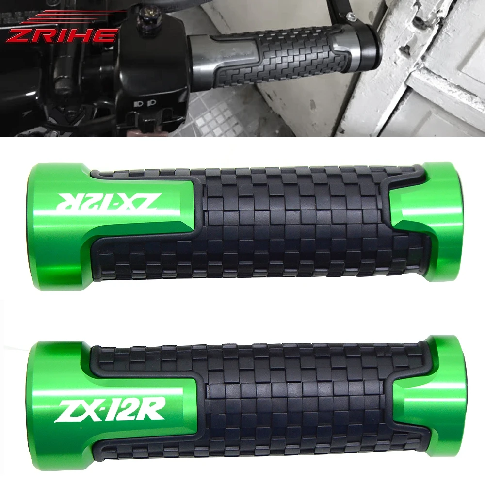 

For KAWASAKI ZX12R ZX 12R ZX 12 R 2000 2001-2005 2 PCS 22MM 7/8 Handlebar Accessories Handle Bar Bicycle Rubber Handle Bar Grip