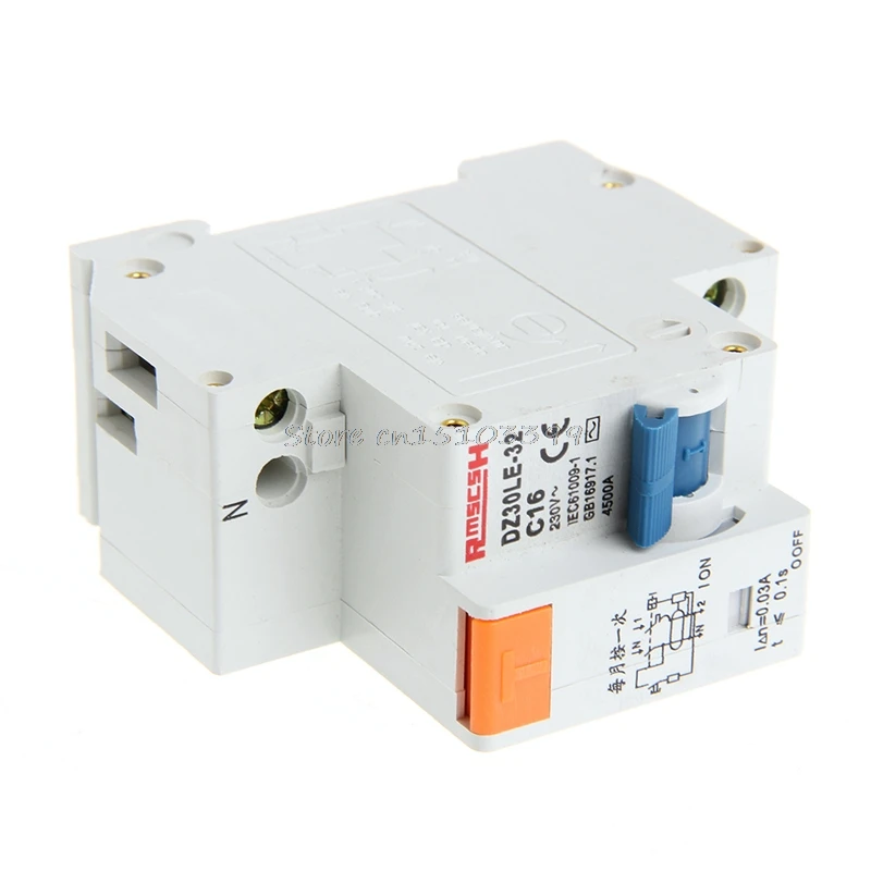

DPNL 1DPNL16A 230 V ~ 50 HZ / 60 HZ 1 P + N Protection Leakage Circuit Breaker G08 Drop ship