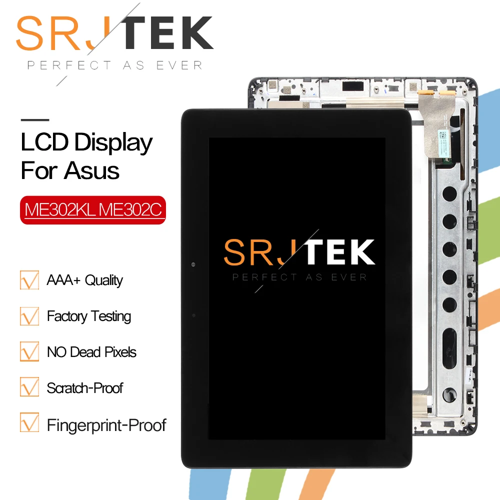 

Lcd For ASUS MeMO Pad FHD 10 ME301 ME302 ME302C ME302KL K005 K00A Display Touch Screen Digitizer Replacement full assembly Frame