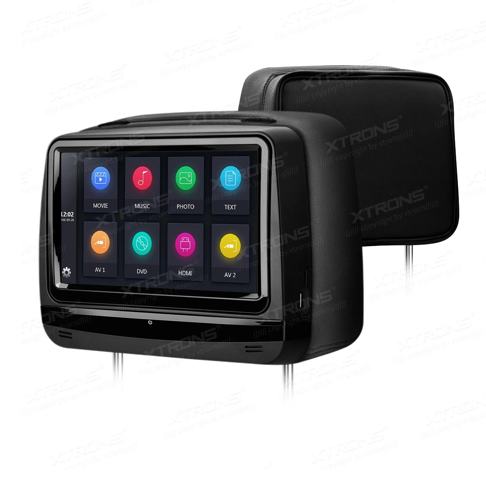 Cheap One Pair 9" Touch Screen Headrest Car DVD Car Headrest DVD Headrest Car Monitor DVD with HDMI Port & Adjustable Viewing Angles 2