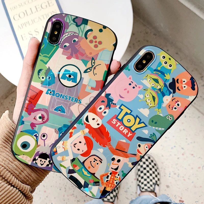 Чехол для iphone XS max Monsters Shield мягкий чехол blue ray Toy story 8plus 8 X XR 6 6s 6sp 7 7P мультяшный милый