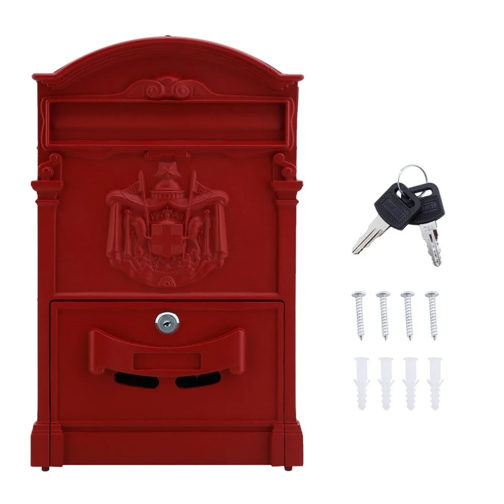 Home Mailbox Mail Box Wall Mailbox Antique Letter Box Cast Newspaper
