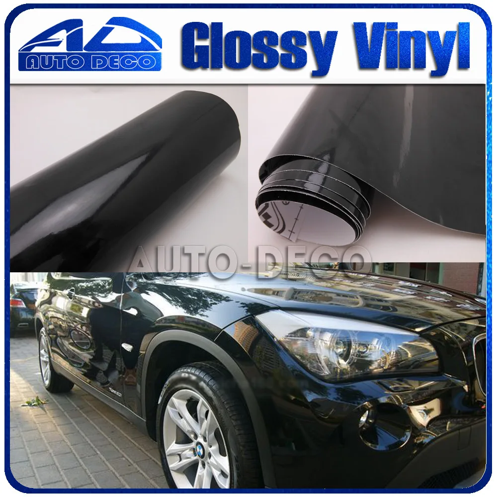 Glossy Film Car Vinyl Black Glossy Black Vinyl Wrap Super Gloss Auto