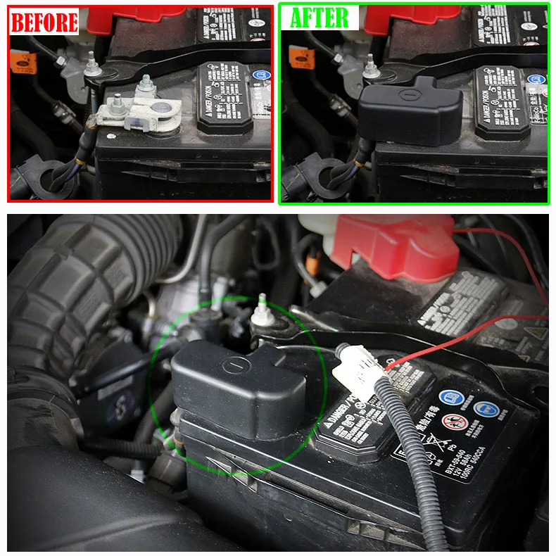 Двигатель автомобиля Батарея отрицательной клемме в открывающаяся крышка для Ford Explorer 2011- кабель протектор 2012 2013