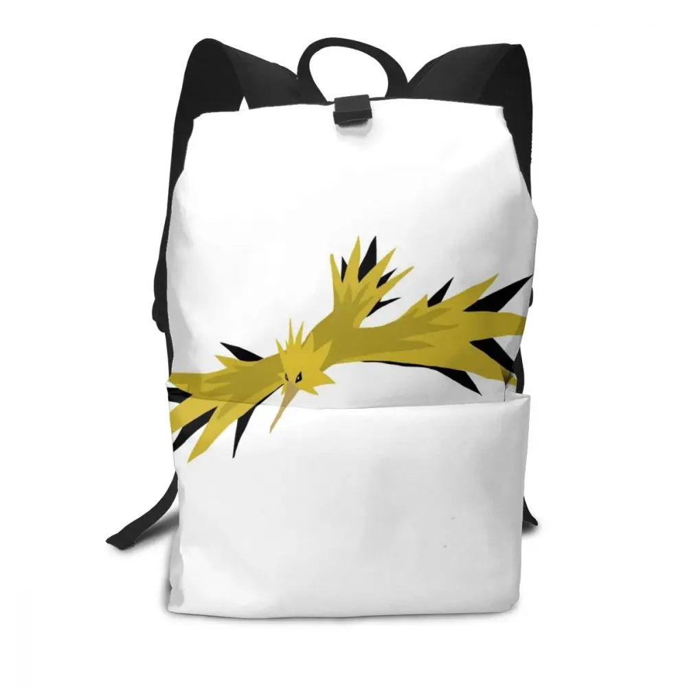 Pokemon Zapdos рюкзак Pokemon Legendary Bird Trio Moltres Zapdos Articuno рюкзаки школьные сумки высокого качества Студенческие Сумки - Цвет: Zapdo