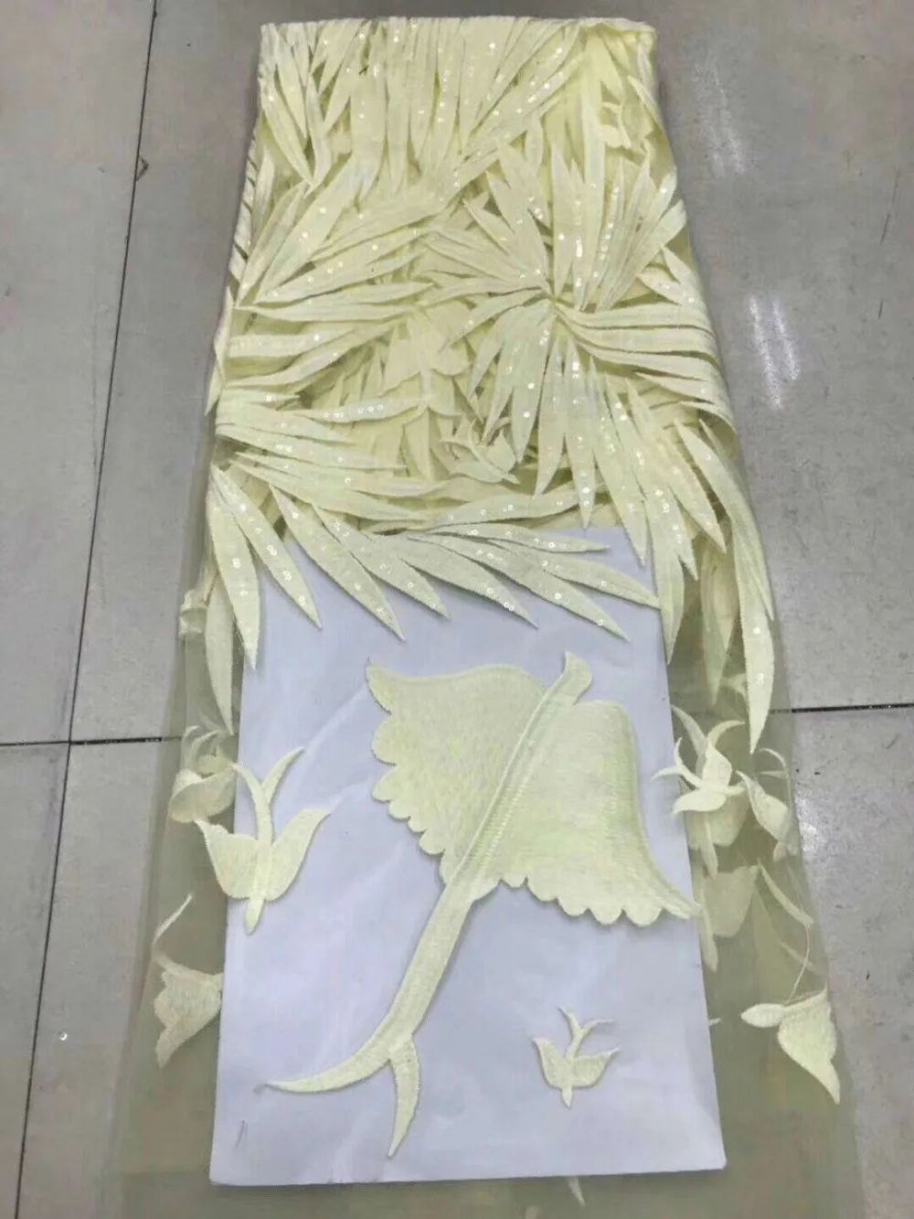 

New Arrival High Quality African French tulle Lace Fabric Tulle Lace Fabric For Big Occasion dresses
