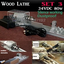 DIY Wood Lathe Mini Lathe Machine Polisher Table Saw for polishing Cutting 80W,diy Lathe Cutter with Adapter ship via DHL