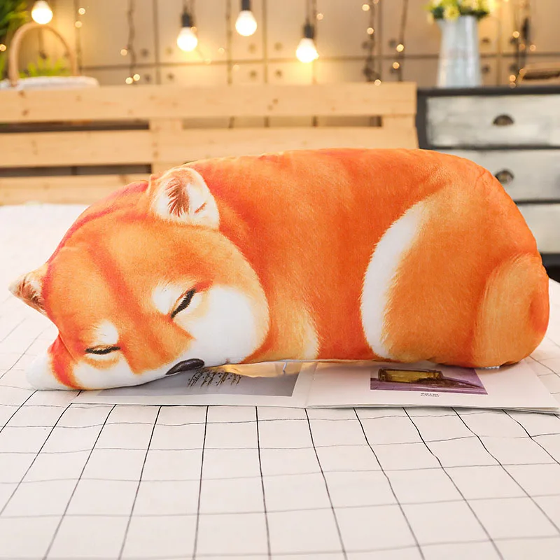 1 шт. 50-90 см 3D печать симуляция Хаски чихуахуа, кот чучела животное игрушка-подушка, домашнее украшение для дивана, подарки для мальчиков и девочек