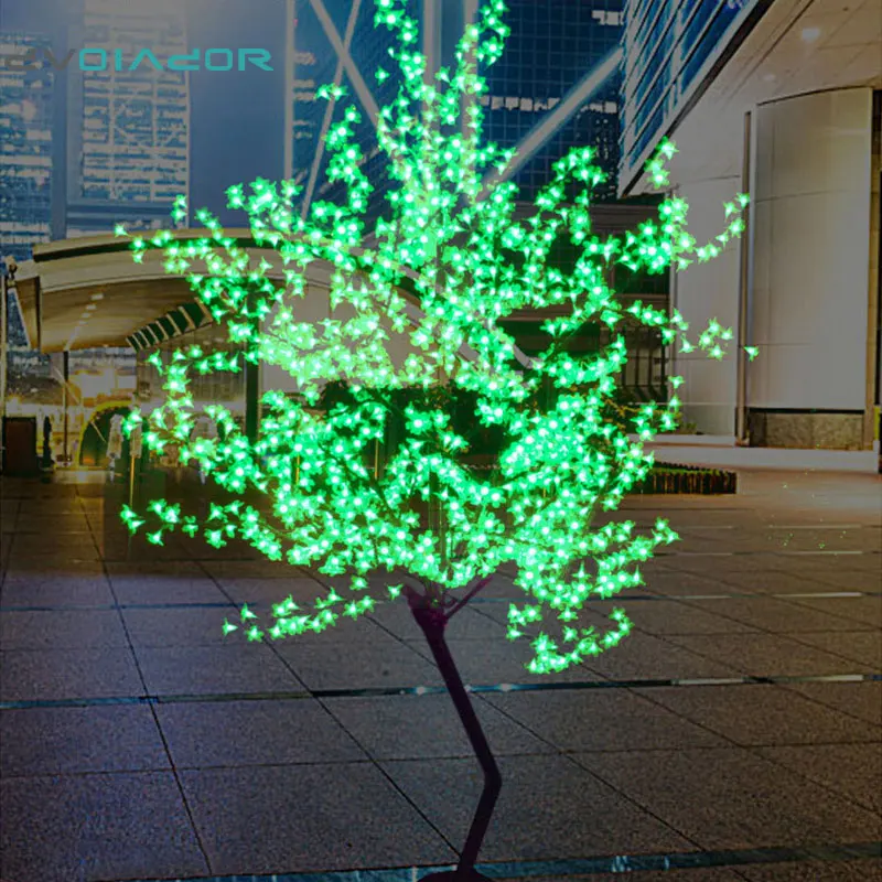 DVOLADOR Holiday light LED Cherry Blossom Tree Light 1.5m 1.8m New Year Wedding Decorative Tree Branches Lamp Outdoor Lighting