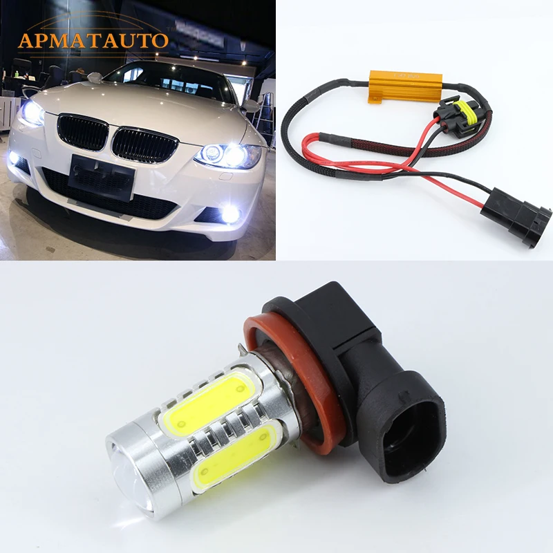 2-x-H11-H8-for--CREE-Chips--6000K--White--Car-LED-Projector-Fog-Light-11W-No-Error--For-BMW-E71-X6-M-E70-X5-E83-F25-X3