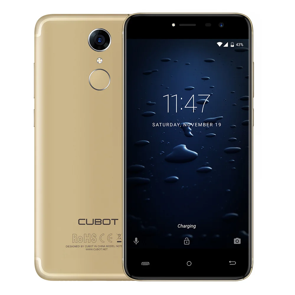 Cubot Note Plus 4G Android 7 0 Mobile Phone 5 2Inch MTK6737T QuadCore 3GB RAM 32GB