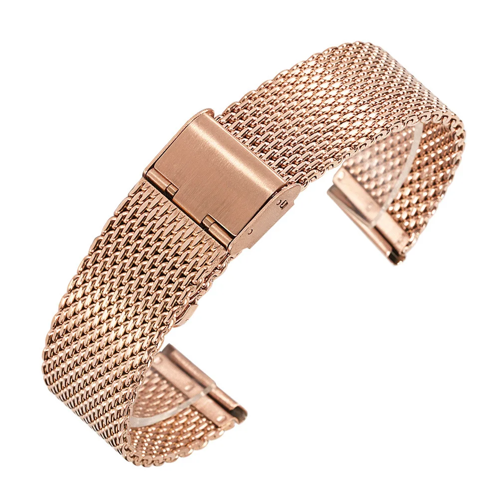 Premium Stainless Steel Milanese Mesh Watch Strap with Adjustment Tool