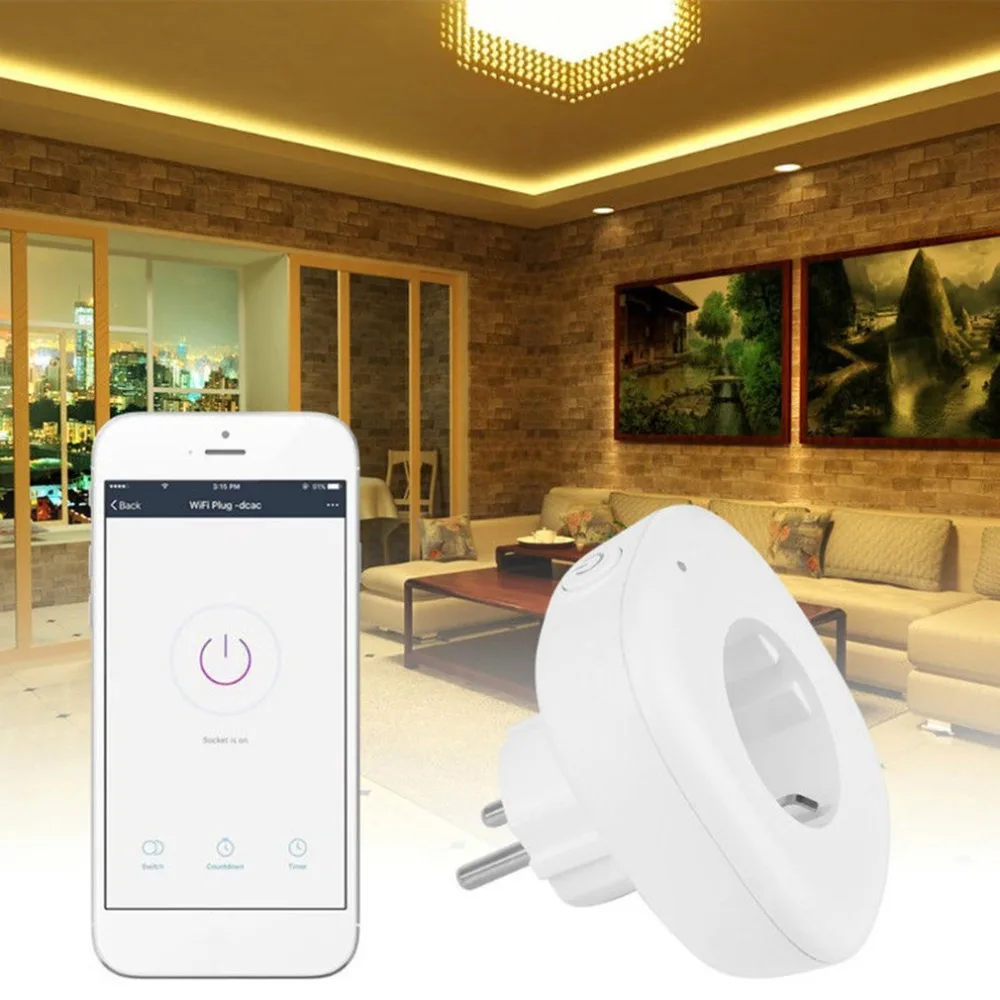 

Homekit Smart Plug Power Wireless Switch WIFI Socket EU Plug Outlet Smart Timer Support For Alexa For Google Home