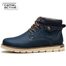 Camel Active/; короткие плюшевые теплые мужские зимние ботильоны; высококачественные повседневные ботинки из натуральной кожи; зимние ботинки; N37133