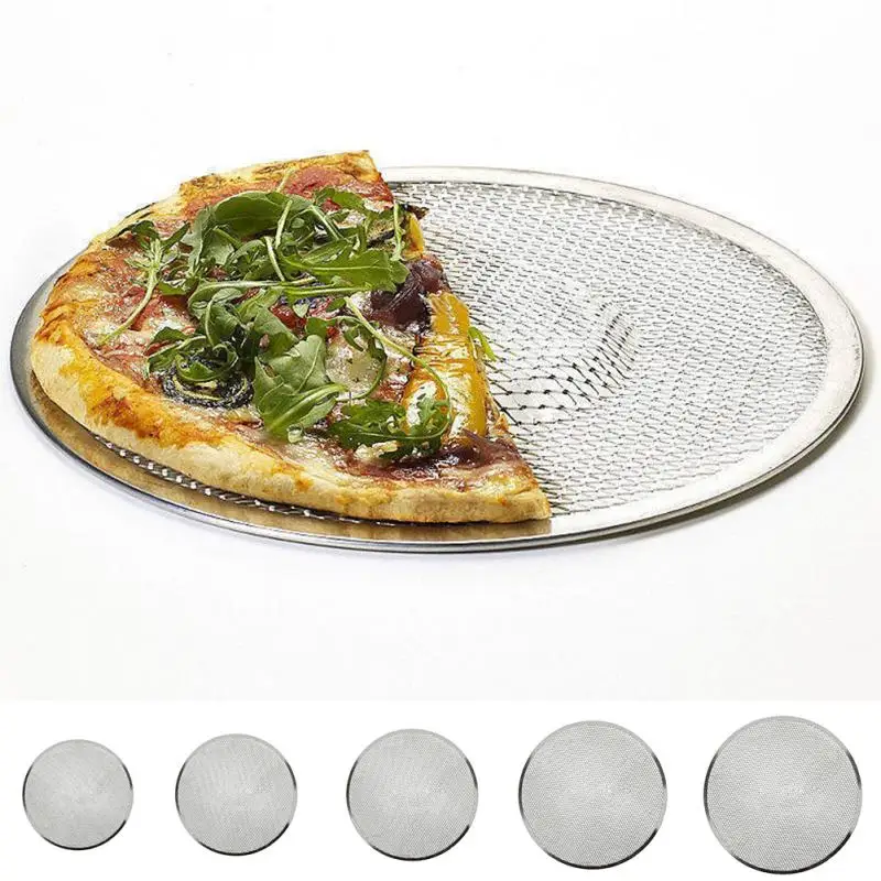 " до 14" повторное использование антипригарная алюминиевая сетка для пиццы экран паста для выпечки сетчатый поднос подставка для пиццы формы для выпечки для дома пиццы магазин