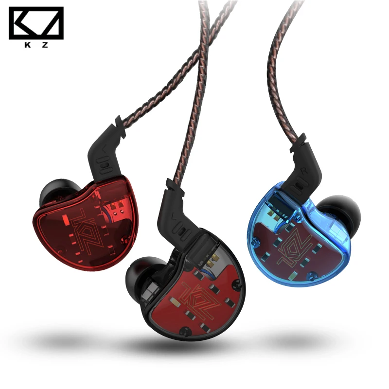 

KZ ZS10 4BA+1Dynamic Hybrid In Ear Earphone HIFI DJ Monito Running Sport Earphone 5 Drive Unit Headset Earbud KZ ZS6 Earphone