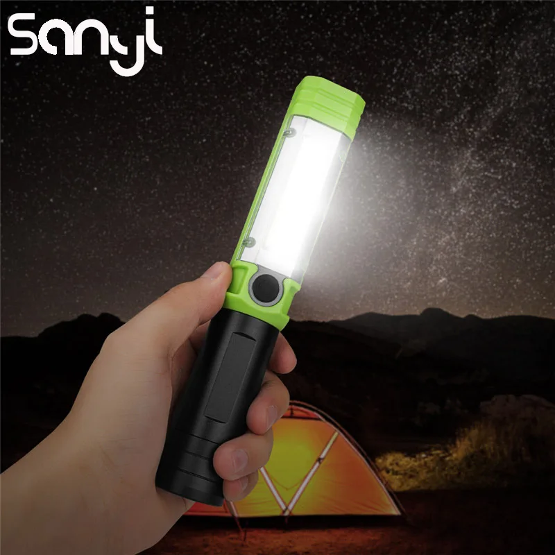 

SANYI Inspection Working Light USB Rechargeable Magnetic Torch LED COB Portable Lantern Camping Lighting