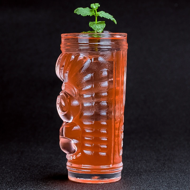 Стиль Tiki стеклянные стаканы для сока креативные коктейли Напитки Набор из 2/4