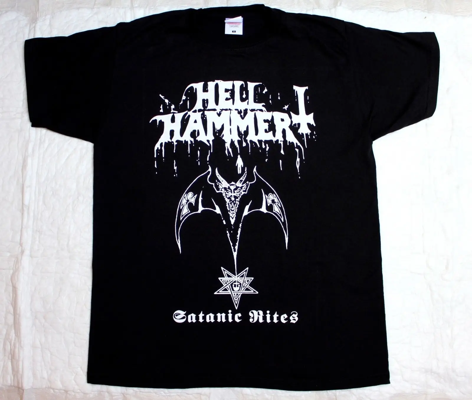 Hellhammer Satanic Rites Celtic Frost, новая черная футболка с короткими рукавами, хлопковая футболка с короткими рукавами, модная футболка homme