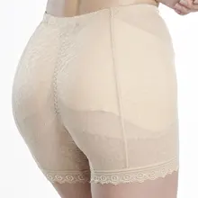 4XL plus size removable pads booster Butt Lifter Booty panties bottom Up lift hip boxer fake butt padded pants ass underwear