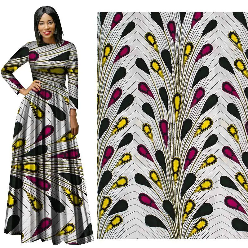 

whithe Wholesale of New National Wind Cotton Printed Fabric Plain Geometric Printed Fabric in 2019 ankara fabric 100% Cotton
