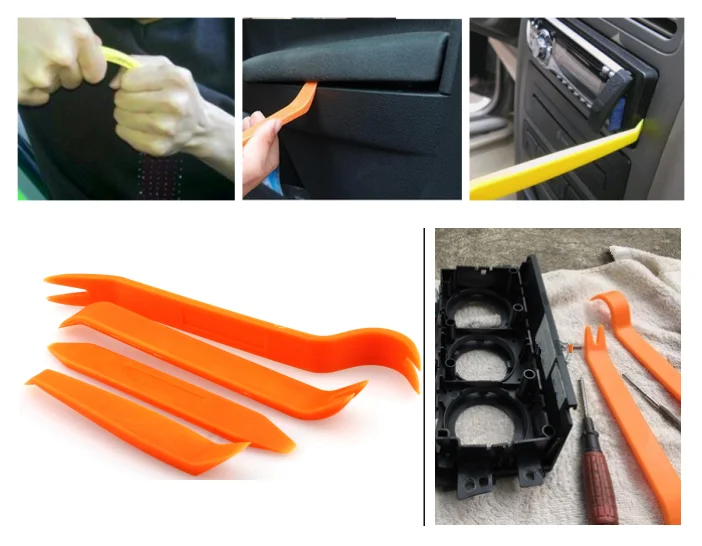 universal 4PCS car audio door removal tool auto parts multifunction for Volkswagen vw Phaeton 4.2 EOS 3.2 V6 | Автомобили и