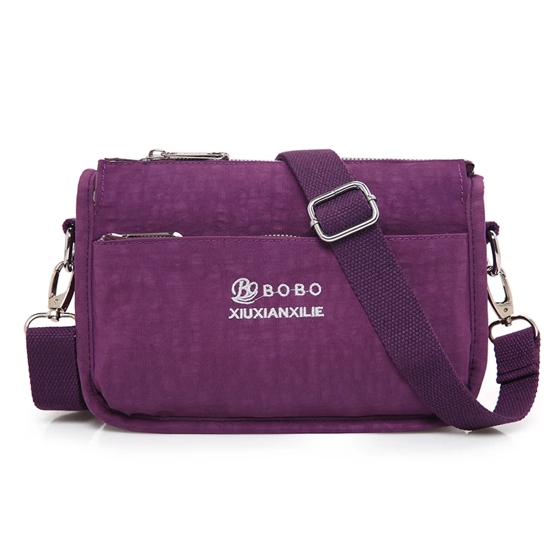 Waterproof Nylon Women Messenger Bags Small Purse Shoulder Bag Female